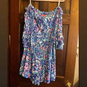 XL Lily Pulitzer off the shoulder romper